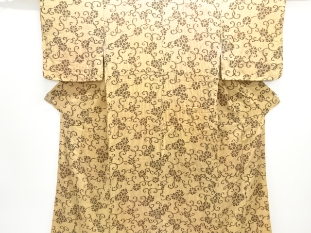 JAPANESE KIMONO / ANTIQUE  KIMONO / TAISHO ROMAN STYLE / SILK / KINSHA / STRIPE